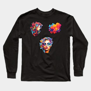 Beautiful Colorful Women Pack Long Sleeve T-Shirt